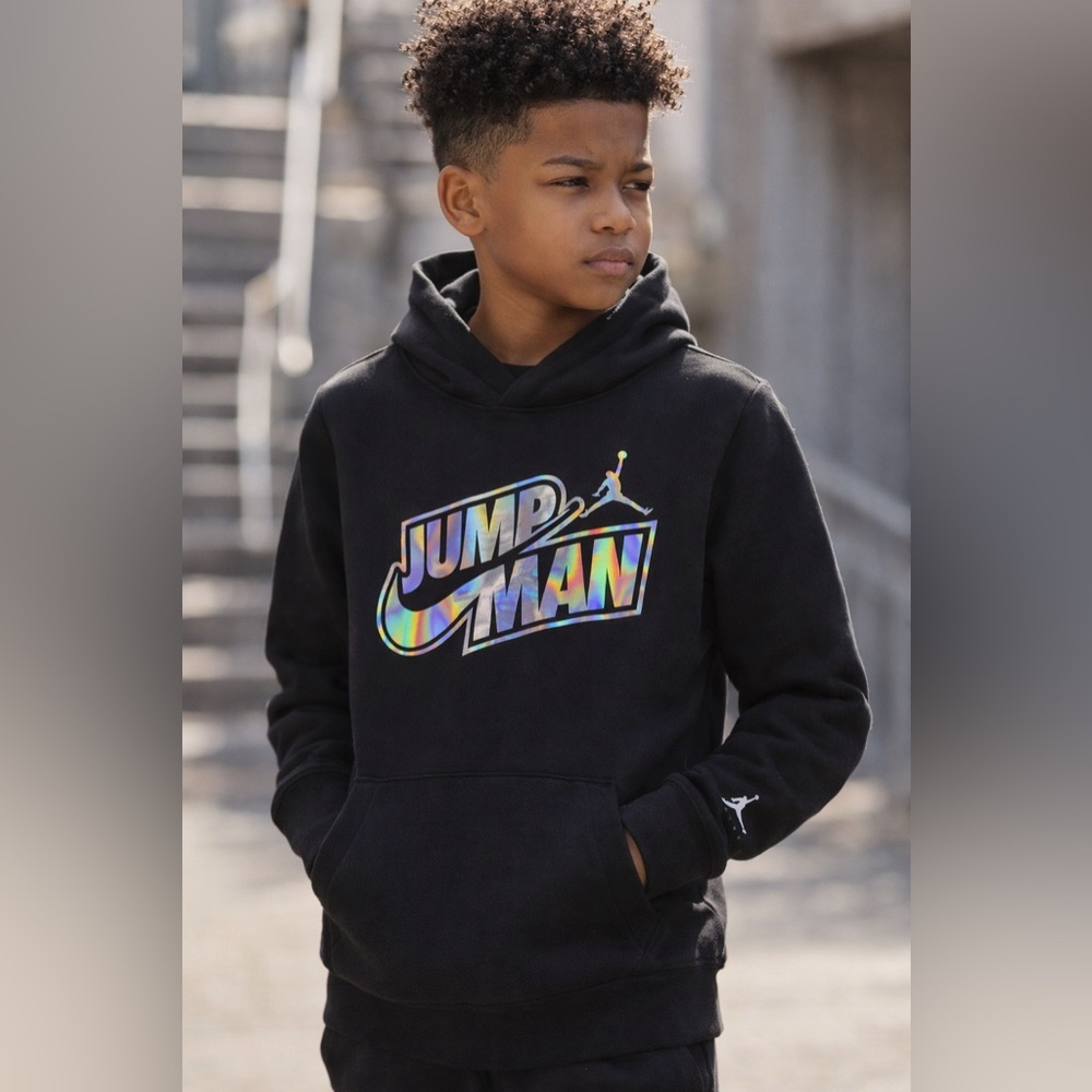 Nike Air Jordan Jumpman Hoodie Youth XL Black Sweatshirt